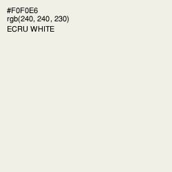 #F0F0E6 - Ecru White Color Image
